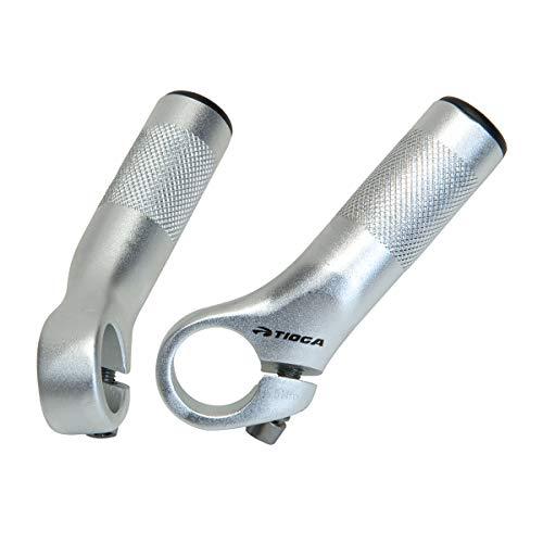 TIOGA(タイオガ) Power Studs 5 シルバー アルミ製バーエンド 90mm HBE0...