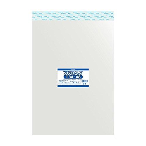 シモジマ ヘイコー 透明 OPP袋 クリスタルパック テープ付 34×48cm 50枚 T34-48...