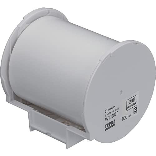 キングジム テープカートリッジ テプラGrand WL100T 100mm 透明