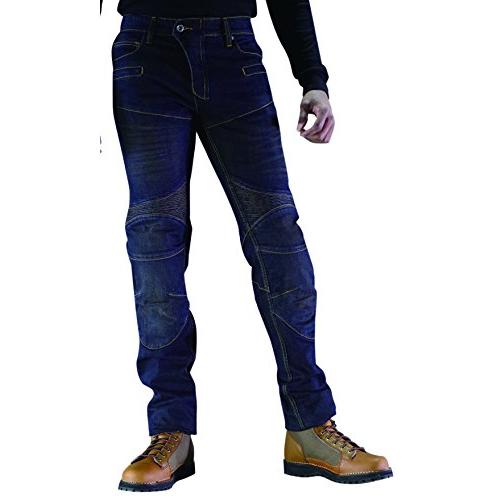 コミネ(KOMINE) バイク用 スーパーフィットKVデニムジーンズ DEEP INDIGO XL ...