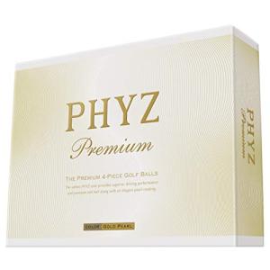 BRIDGESTONE(ブリヂストン) ゴルフボール PHYZ プレミアム 1ダース(12個入り) ゴールドパール PMGX｜hapitize