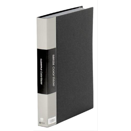 クリアーファイル カラーベース トリプル A4タテ型 黒 132-3C