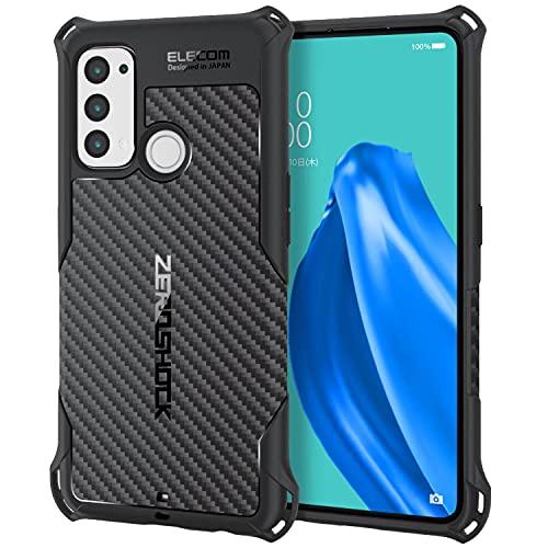 エレコム OPPO Reno5 A ソフトケース ZEROSHOCK グリップ ブラック PMWO2...