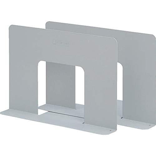 オープン工業 ブックエンド ワイドタイプ 灰 BE-10