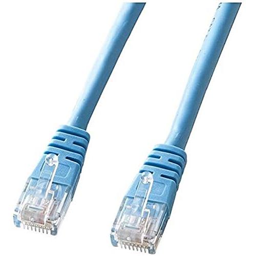 サンワサプライ エンハンスドカテゴリ5より線LANケーブル 15m ライトブルー KB-T5Y-15...
