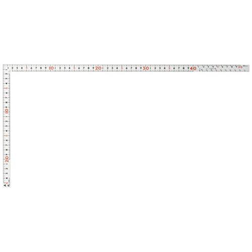 シンワ測定(Shinwa Sokutei) 曲尺 同厚 表裏同目 名作 ホワイト 50cm 1110...