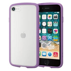 エレコム iPhone SE (第2世代/第3世代) / 8 / 7 用 ケース 耐衝撃 背面クリア TOUGH SLIM LITE パープル｜hapitize