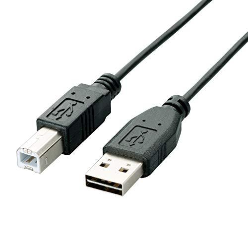 エレコム USBケーブル 【B】 USB2.0 (USB A オス to USB B オス) リバー...