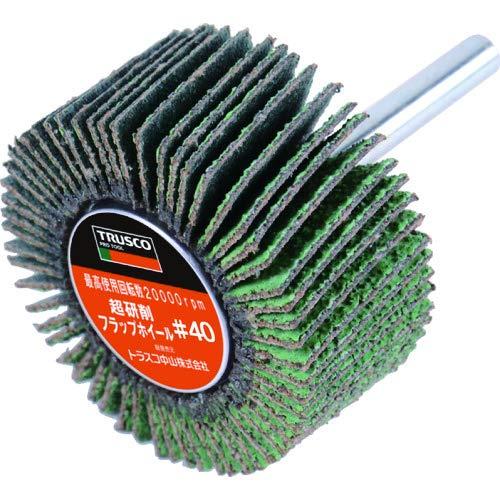 TRUSCO(トラスコ) 超研削フラップホイール 外径30X幅25X軸径6 5個入 #Z40 HF3...
