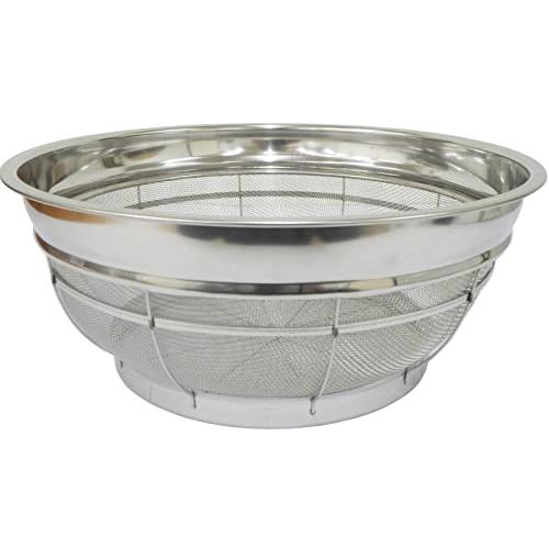 本間冬治工業 日本製 ざる 30cm 弁慶18-8 F型ザル 4480070