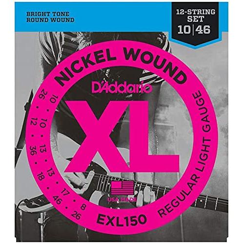 D'Addario ダダリオ エレキギター弦 ニッケル SuperLight 12弦 .010-.0...