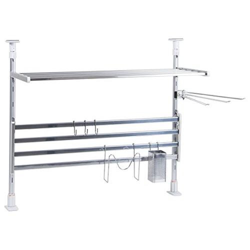 TAKUBO タクボ 水切棚シリーズ つっぱり棚 2段 幅60cm お買得セット TP2-60K