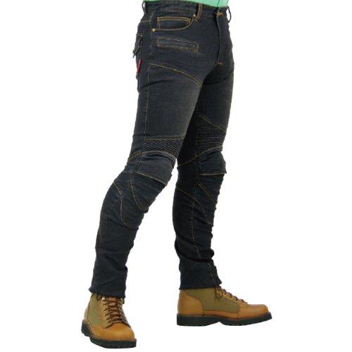 コミネ(KOMINE) バイク用 スーパーフィットKVデニムジーンズ ブラック L PK-718 春...