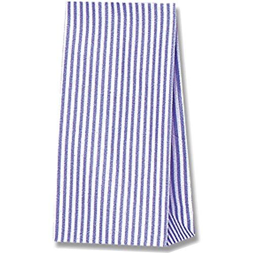 シモジマ ヘイコー 紙袋 マチ付 ファンシーバッグ SS モノストライプ 青 9x5x17.5cm ...