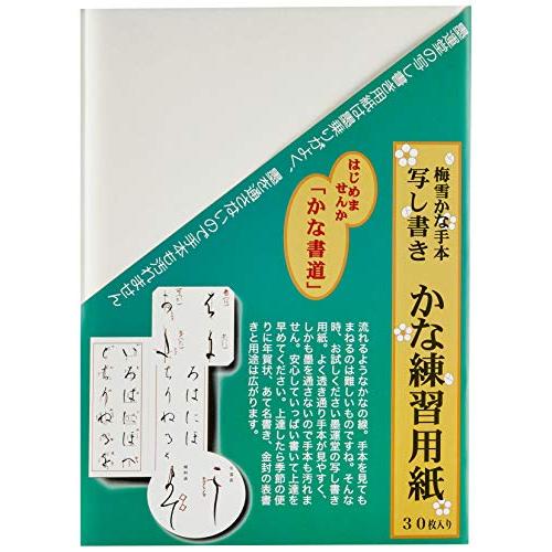 墨運堂 写し書きかな練習用紙 30枚 24660