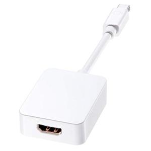 サンワサプライ 4K対応Mini DisplayPort-HDMI変換アダプタ 白 AD-MDPHD008｜hapitize