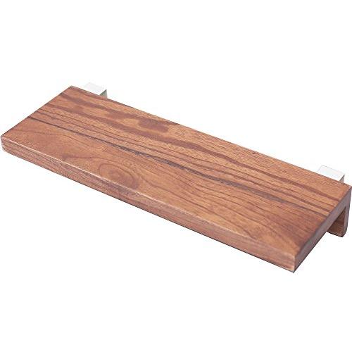 オスマック 壁掛け 収納 壁に付けられる ダークブラウン 棚 35cm KT-2DB