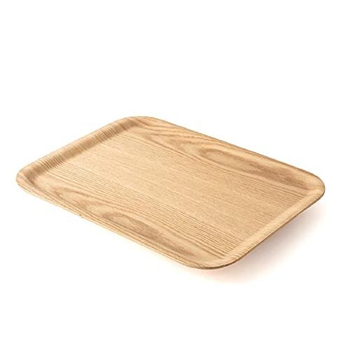 アサヒ興洋 ノンスリップウッドトレー ナチュラル(M)