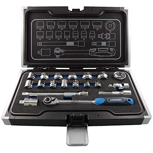 シグネット 12134 3/8DR 19PC ショートソケットセット(6角) 12134