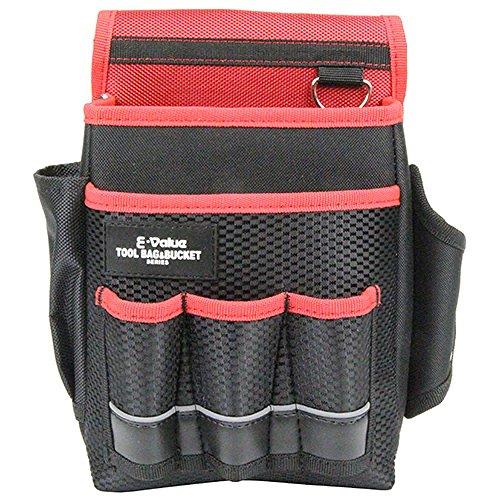 E-Value 腰袋 ホルダー付き ブラック&amp;レッド EDK-3D RD