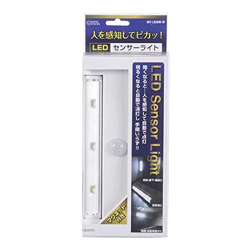 OHM LEDセンサーライト NIT-L033M ホワイト