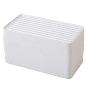 平和工業 マスクケース 忘れない ホワイト 約19×10.5×10.1cm｜hapitize