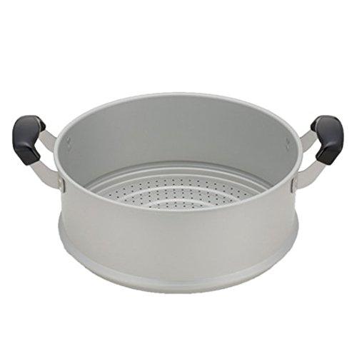 北陸アルミニウム セイロ 28cm 軽量 ゆうげ紀行 アルマイト加工 日本製 シルバー