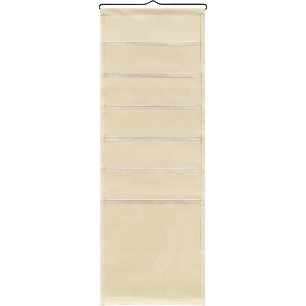 サキ(Saki) ウォールストレージ 伝票(5+1ポケット) ナチュラル 日本製 W-120 幅28...