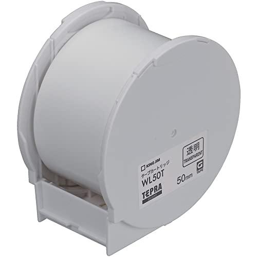キングジム テープカートリッジ テプラGrand WL50T 50mm 透明