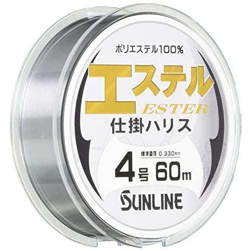 サンライン(SUNLINE) ハリス エステル仕掛ハリス ポリエステル 60m 4号 クリア