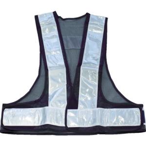 TRUSCO(トラスコ) 70mm幅反射材付安全ベスト 紺/シルバー反射 TAB70-KS｜hapitize