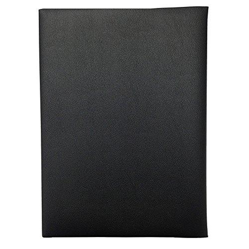 コンサイス ブックカバー 皮革調 No.14 A4 黒 325017