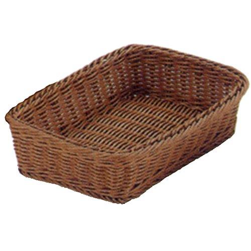 Todai PPラタン 角型バスケット ブラウン 21型
