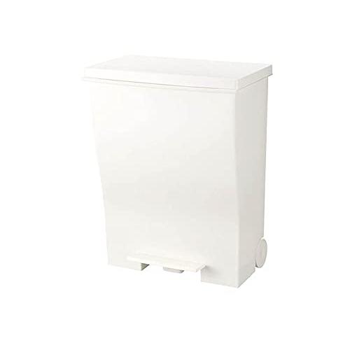 I'mD (アイムディ) ゴミ箱 キャスター付 Kcud クード ワイドペダル (39L オールホワ...
