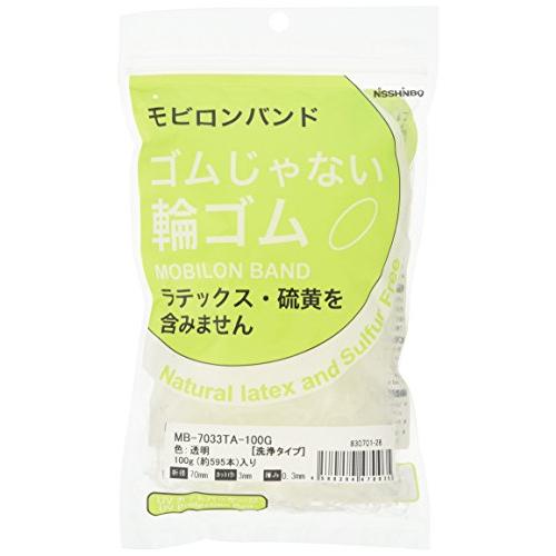 日清紡績 S日清紡 モビロンバンド70X3X0.3透明/洗浄タイプ100G MB7033TA100G