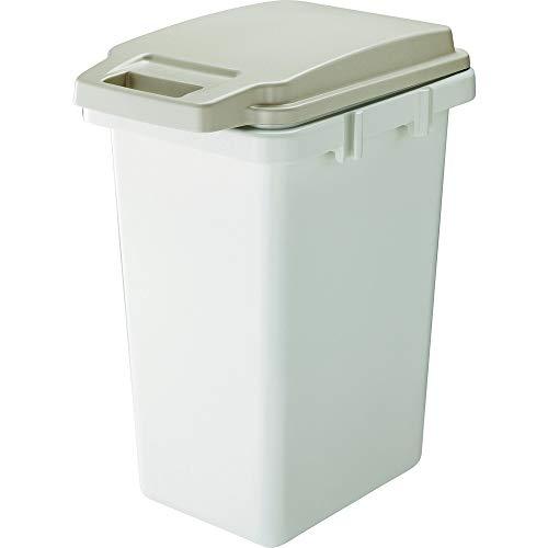 TRUSCO(トラスコ) 連結ワンハンドパッキンペール ベージュ 45L ゴミ箱 ダストボックス T...