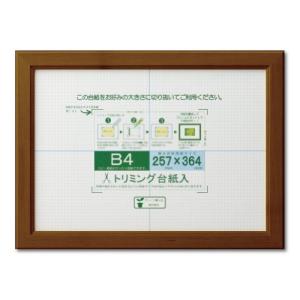 大仙 額縁 OA額 OAカノエ B4 ブラウン シュリンクパック J635D6201｜川西ストア
