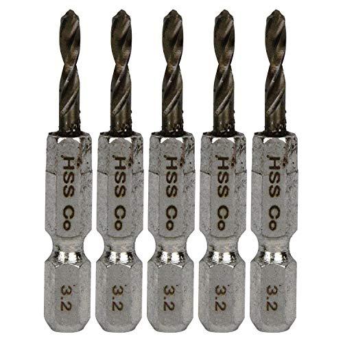 SK11 六角軸Coステンドリル 極短 5本組 3.2mm