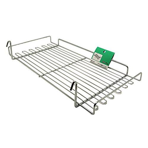 和気産業 ワイド引掛カゴ(大) クローム 幅450X奥行200X高さ30mm メッシュパネル 壁面 ...