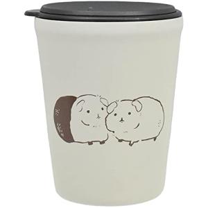 逸品社 タンブラー 260ml sotto(ソット) フタ付きタンブラー モルモット グレージュ｜hapitize