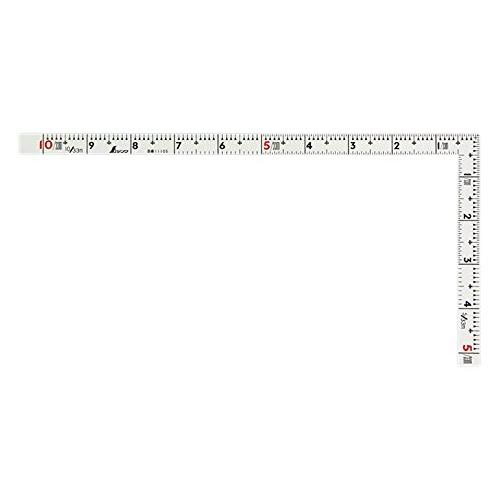 シンワ測定(Shinwa Sokutei) 曲尺 同厚 1尺/30cm併用目盛 名作 ホワイト 11...