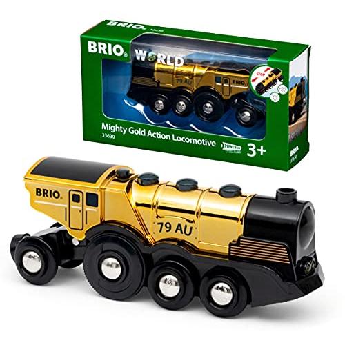 BRIO WORLD(ブリオワールド) マイティーゴールドアクション機関車 33630