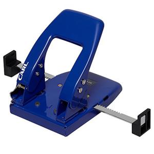 カール事務器 穴あけパンチ 2穴 50枚 ダブルゲージ ブルー SD-W50-B｜hapitize