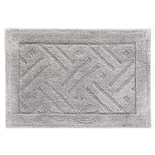 オカ(OKA) 乾度良好リッカ バスマット 約50cm×70cm グレー (吸水 速乾 洗える 大判...