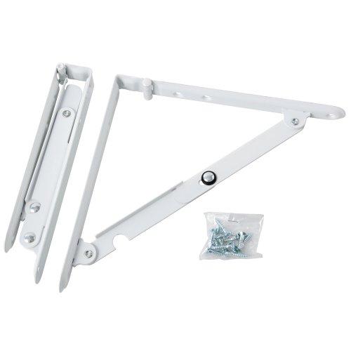 田邊金属(Tanner) 工業所 ターナー折りたたみ式棚受け金具 小200mm 白 1組