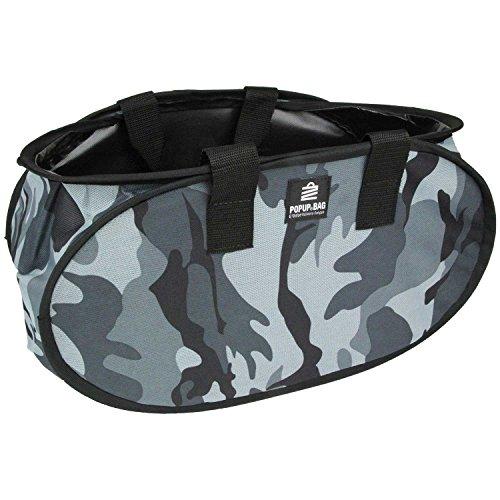 E-Value ポップアップバッグ 幅320×高さ150×奥行185mm 迷彩グレー EPU-32O...