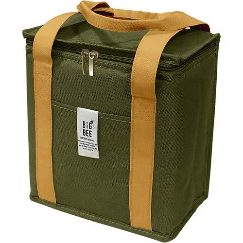 BigBee クーラー ランチバッグ BOX型 オリーブグリーン