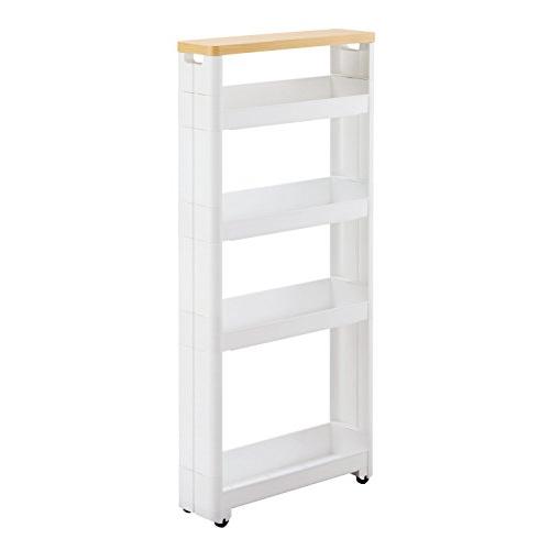 不動技研 スマートワゴンFit WT45-5段 サイズ:幅12.5×奥行45×高さ97.4cm ホワ...