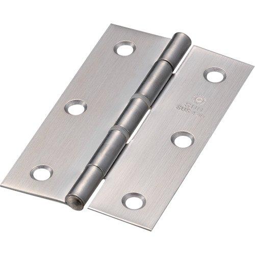 TRUSCO(トラスコ) ステンレス製中厚蝶番 ナイロンリング入 全長89mm (4個入) ST-9...