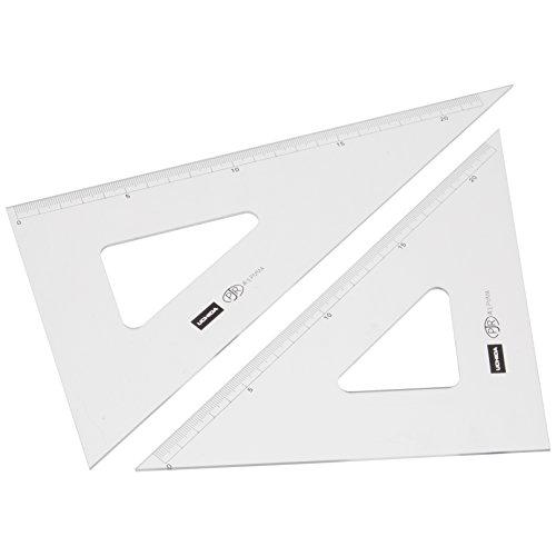 ウチダ製図器(Uchidaseizuki) ウチダ 三角定規 24cm×2mm 目盛り付 1-809...